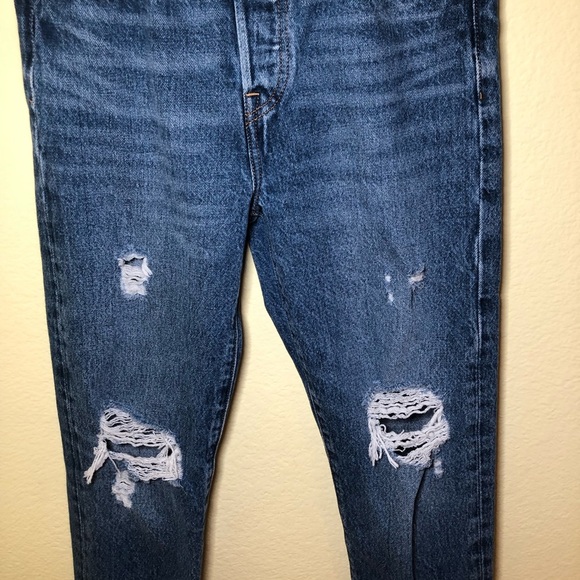 Levi’s Wedgie Straight Jeans Distressed size 26 - Picture 3 of 8